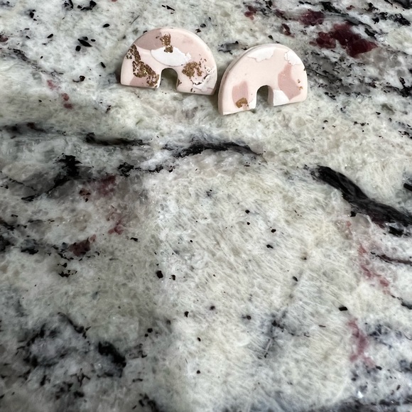 ♥️Clay Rainbow earrings handmade - Picture 2 of 4
